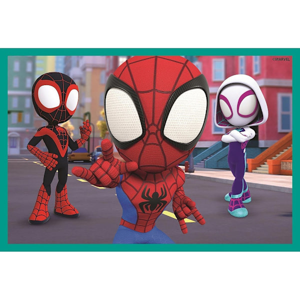 Parker Spiderman Mjuk Klossar - 6 Delar