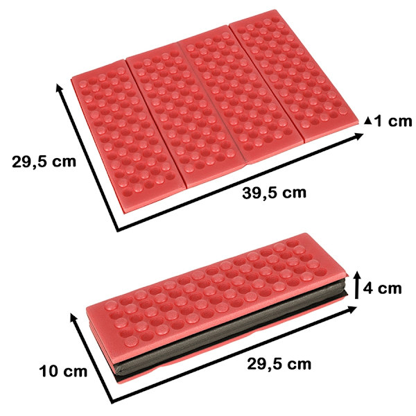 Sittunderlag Vikbart - Sittdyna Red