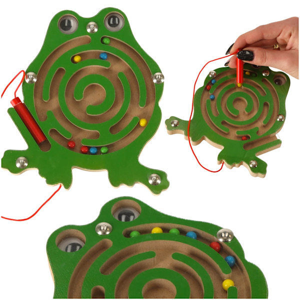 Magnetisk grodbollslabyrint