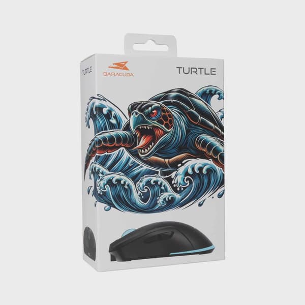 Baracuda TURTLE Trådlösa Gaming Mus 6D 3.200dpi Svart