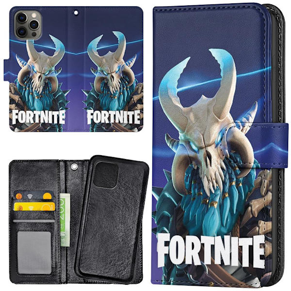 iPhone 13 Pro - Plånboksfodral/Skal Fortnite multifärg