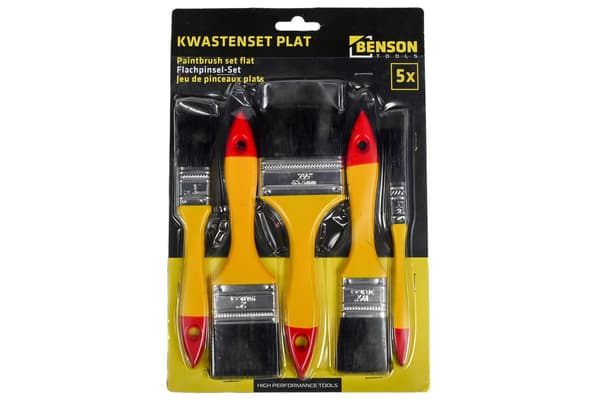 Penselset 5-pack platt