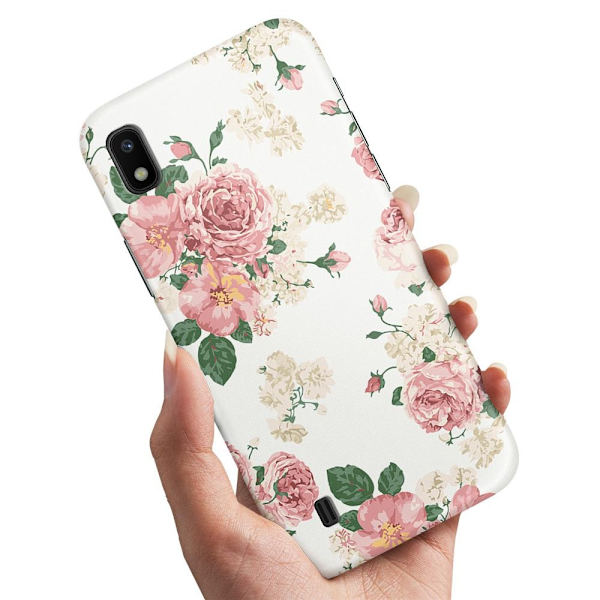 Samsung Galaxy A10 - Skal/Mobilskal Retro Blommor