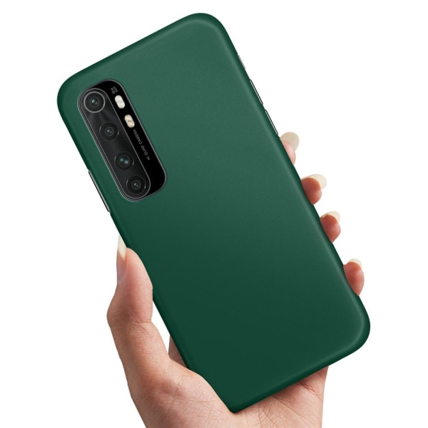 Xiaomi Mi Note 10 Lite - Cover/Mobilcover Mørkgrøn Dark green
