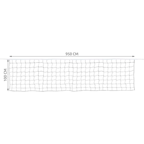 Volleyballnet med Opbevaringstaske - 9.5 meter