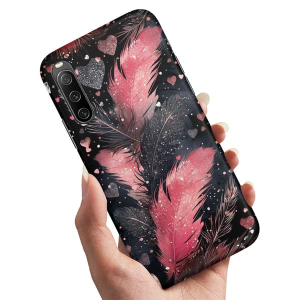 Deksel / Mobildeksel til Sony Xperia 10 IV - Feathers