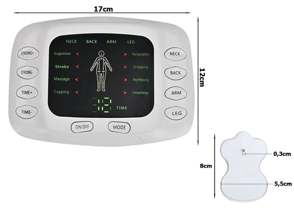 Elektrostimulator för Rygg & Axlar - Träning & Massage