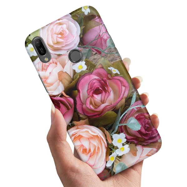 Huawei Y6 (2019) - Cover/Mobilcover Blomster