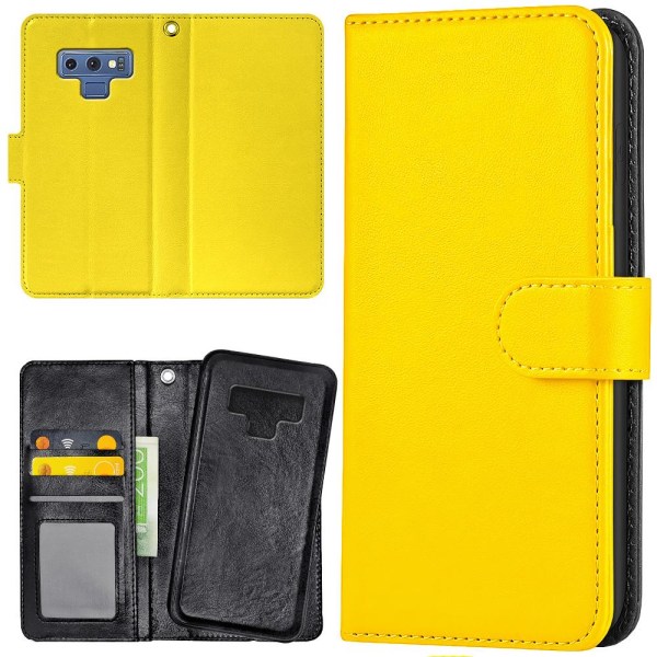 Samsung Galaxy Note 9 - Lompakkokotelo/Kuoret Keltainen Yellow
