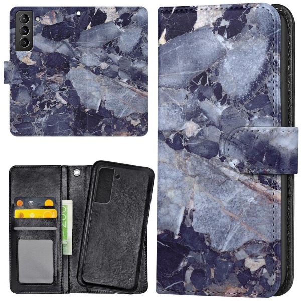 Samsung Galaxy S21 Plus - Mobilcover/Etui Cover Marmor Multicolor