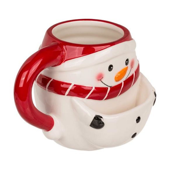 2-Pak - Julekrus / Kakekrus / Krus med Lomme for Kaker – Jul White