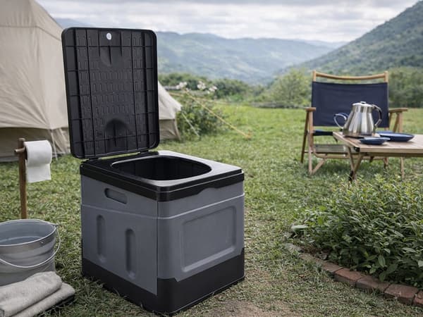 Portabel campingtoalett hopfällbar