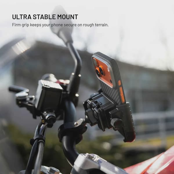 FIXED Bikee Anti-Shock Telefonfäste för Cykel med Smart Lock Svart