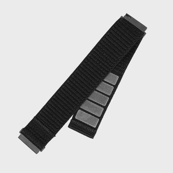 FIXED Nylonrem för Smartwatch Universal 22 mm Svart
