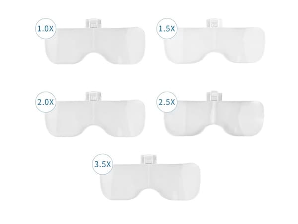 Pannlampa med förstoringsglas - 4 LED och precisionslins