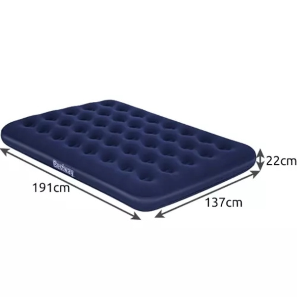 Luftmadrass / Uppblåsbar Madrass - 190cm Mörkblå