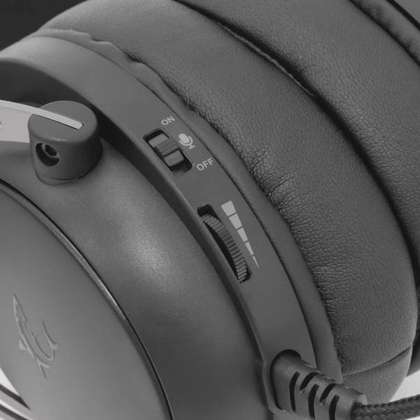 White Shark GORILLA Over-Ear Gaming Headset Svart/Grå