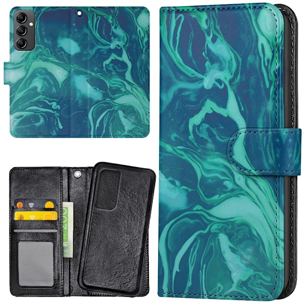 Samsung Galaxy A15 - Plånboksfodral/Skal Marmor
