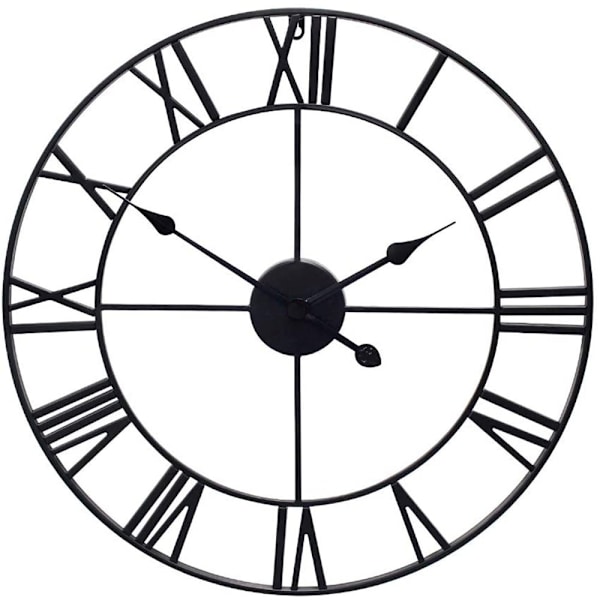 Kello / Seinäkaello - Roomalaiset Numerot - 60cm