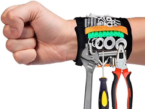 Magnetiskt handledsband - För skruvar och verktyg