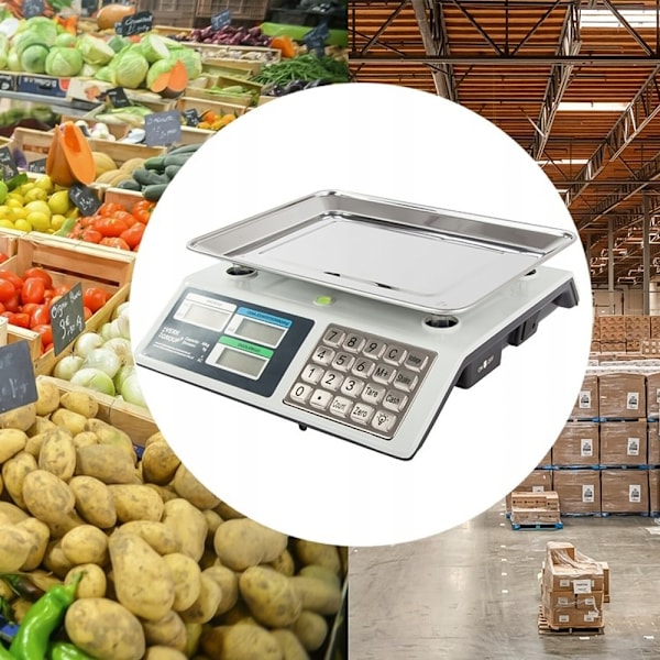 Industrivåg / Digital Våg - Väger upp till 40 kg Vit