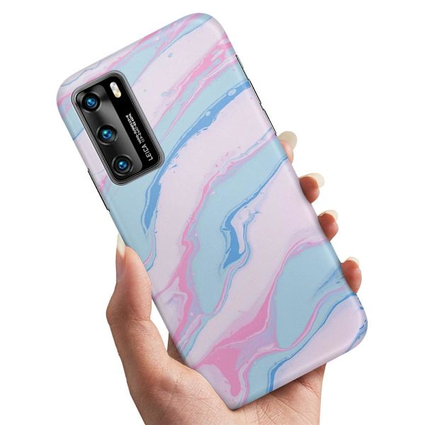 Huawei P40 Pro - Cover/Mobilcover Marmor Multicolor