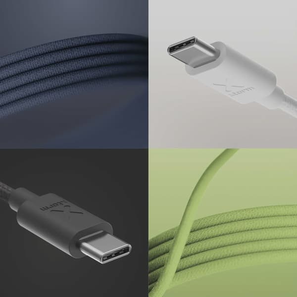 Xtorm Go2 GRS USB-C/C PD kabel 100W 1m Svart