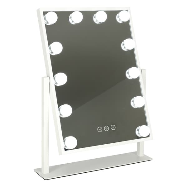 LED-sminkspegel med USB-lampor 30x40cm