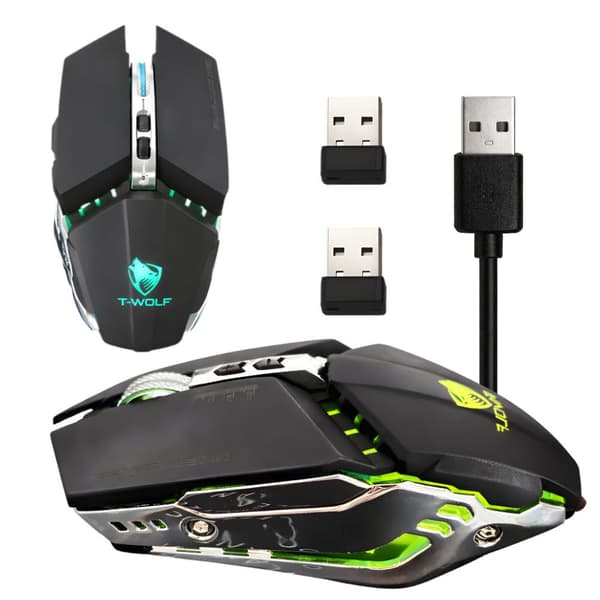 Trådlös gamingmus USB RGB LED