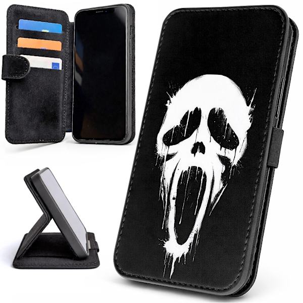 Lommebok Deksel / Mobildeksel til iPhone 11 - Scream Ghostface