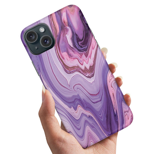 Deksel / Mobildeksel til iPhone 15 - Marmor