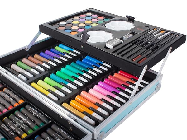 Maalaussetti Lapsille 145-osaa - Piirrä & Maalaa Multicolor