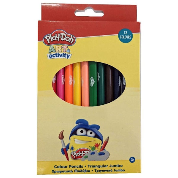 Play-Doh Jumbo Triangulära Färgpennor 12 st