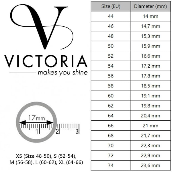 Vit stensring i silverfärg från Victoria