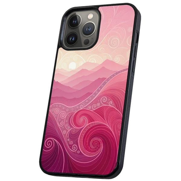 iPhone 14 Pro Max - Deksel/Mobildeksel Pink Hills