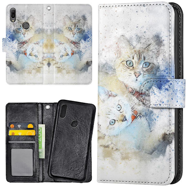 Xiaomi Mi A2 - Plånboksfodral/Skal Katter