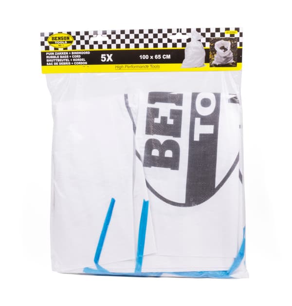 Säckar med snöre 65×100 cm 5-pack