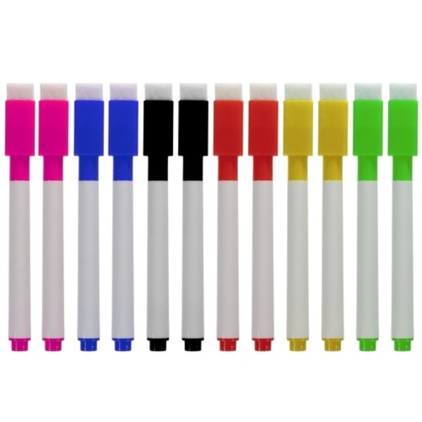 12-Pack - Whiteboardpennor - Whiteboard Penna multifärg
