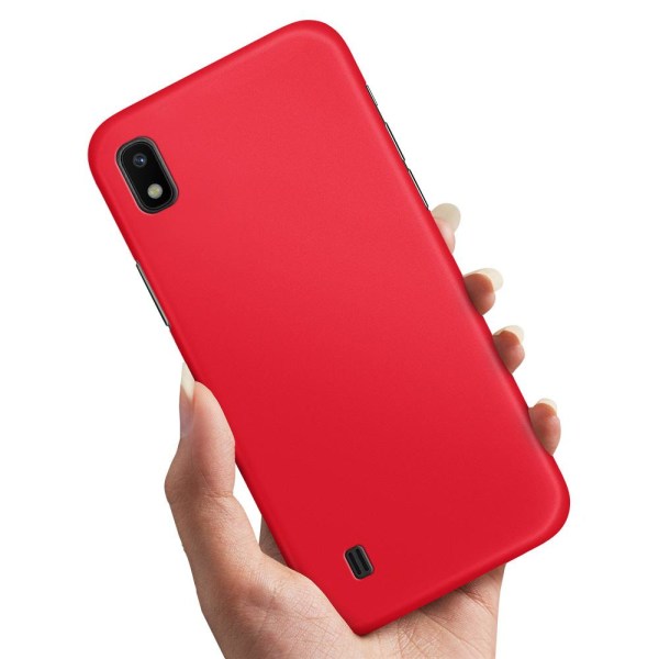 Samsung Galaxy A10 - Skal/Mobilskal Röd Röd