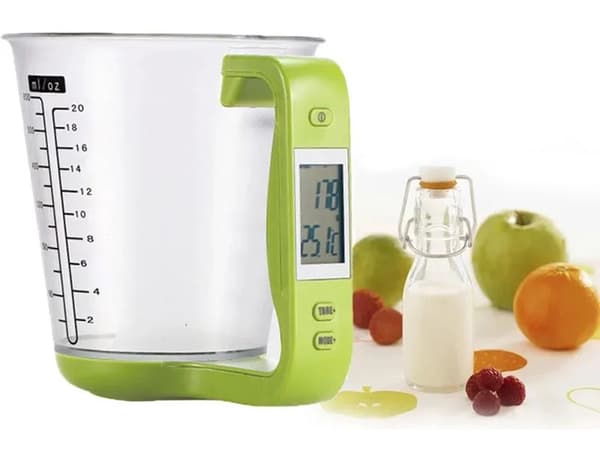 Elektronisk köksvåg LCD digitala precisionsvikter 1kg/1g Green