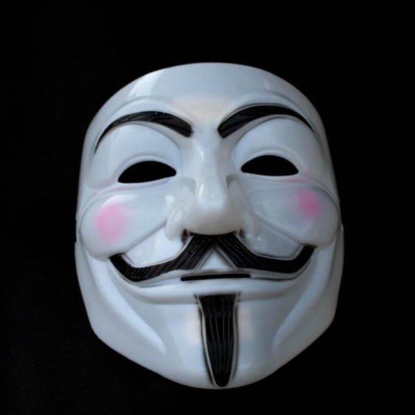 Anonym maske - Guy Fawkes / V for Vendetta White