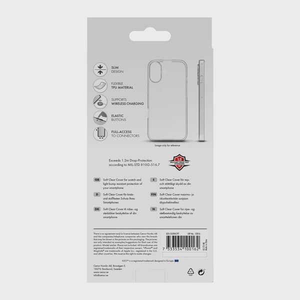 X2O Clear Soft Skal iPhone 18 Pro/17 Pro Transparent