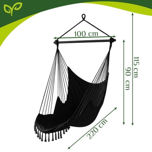 Hängstol / Hammock - Hängande Gunga Black