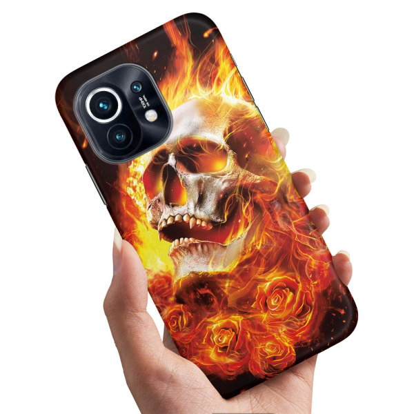 Xiaomi Mi 11 - Skal/Mobilskal Burning Skull
