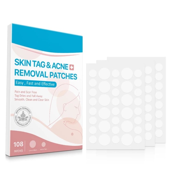 Skin Tag Remover - Plåster som tar bort hudflikar Transparent