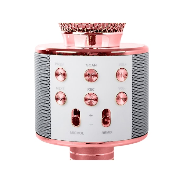 Karaokemikrofon med Høyttaler / Karaoke Mikrofon – Bluetooth Pink