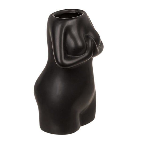 Maljakko / Keraaminen Maljakko - Naishahmo - Valitse väri Black