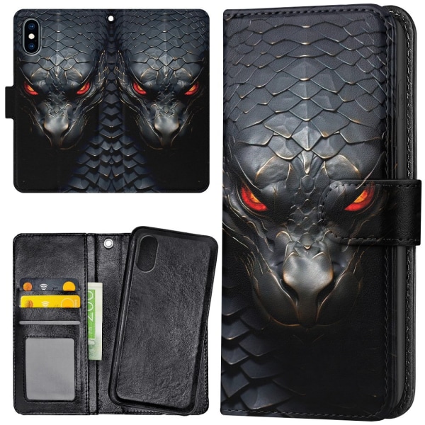 iPhone X/XS - Lommebok Deksel Snake