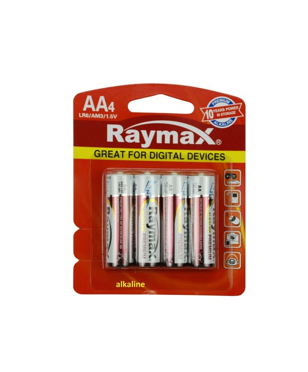 Batteri Raymax AA LR6 4 st alkaliska