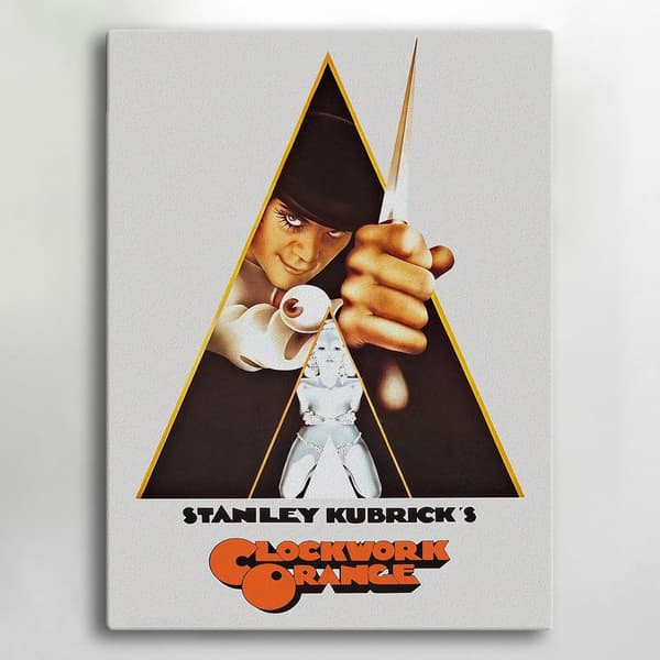 Lærredsbillede / Lærredstryk - Clockwork Orange - 40x30 cm - Lærred Multicolor